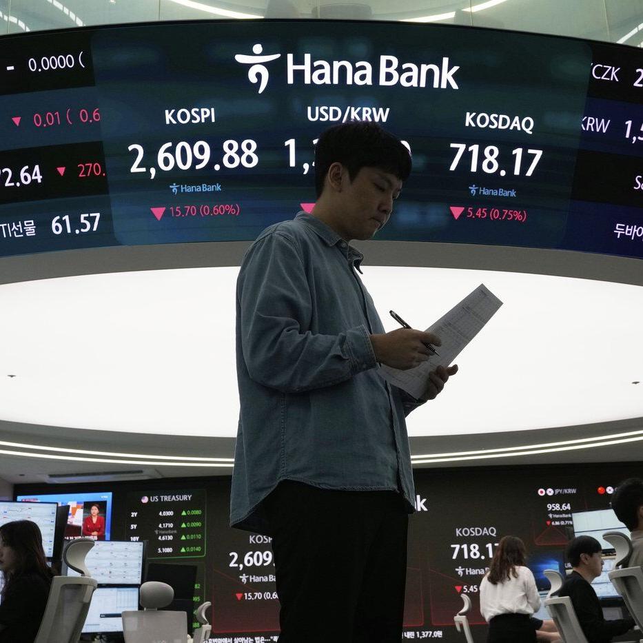 Stocks slip in wobbly trading as worries about the US government's soaring debt continue to weigh